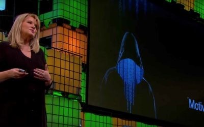 Professor Mary Aiken says anonymity online can be good, but also warns of a "tsunami of criminality" coming soon on the internet. (YouTube screenshot)