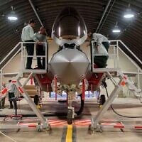 Illustrative: The IDF General Staff visits the F-35 stealth fighter jet squadron on the Nevatim air base in southern Israel on July 10, 2017. (Israel Defense Forces)