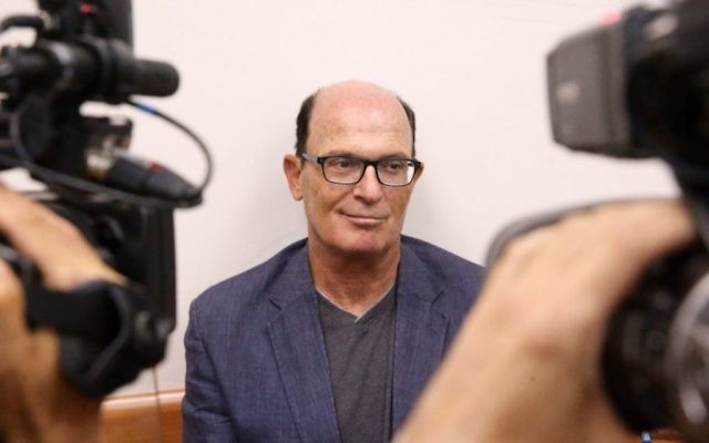 Avriel Bar Yosef, arrested in the submarine affair also known as Case 3000, is brought for a hearing at the Magistrate's Court in Rishon Lezion, July 10, 2017. (Moti Kimchi/POOL) Avriel Bar Yosef, arrested in the submarine affair also known as Case 3000, is brought for a hearing at the Magistrate's Court in Rishon Lezion, July 10, 2017. (Moti Kimchi/POOL)