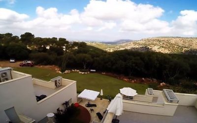 View from Kibbutz Eilon in the western Galilee. (Screen capture/YouTube)