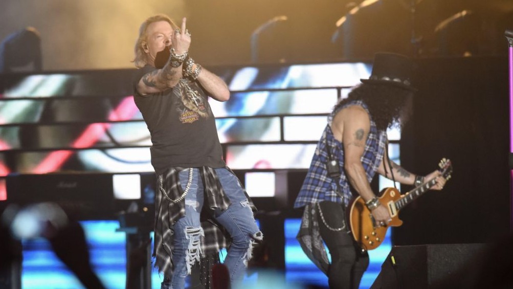 Guns N' Roses gave a three-hour plus concert in Tel Aviv on July 15, 2017 despite the summer heat. (courtesy Lior Keter) Guns N' Roses gave a three-hour plus concert in Tel Aviv on July 15, 2017 despite the summer heat. (courtesy Lior Keter)