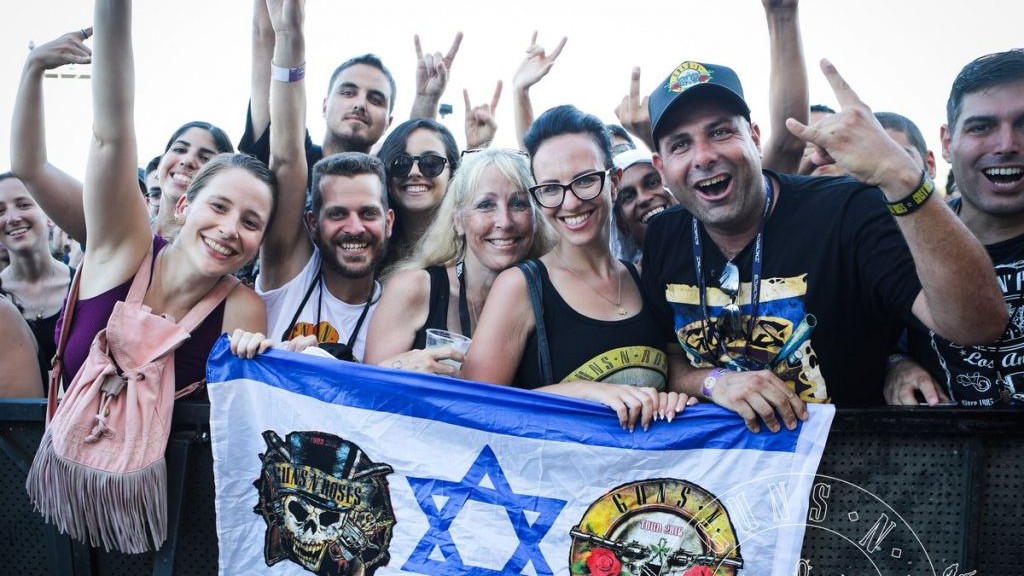 More than 62,000 fans attended the Guns N' Roses concert on July 15, 2017 in Tel Aviv. (courtesy Guns N' Roses Twitter) More than 62,000 fans attended the Guns N' Roses concert on July 15, 2017 in Tel Aviv. (courtesy Guns N' Roses Twitter)