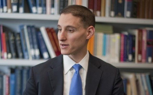 Josh Mandel, the Ohio treasurer who is running for the Republican nomination for US senator, interviewed by Roll Call in Washington, DC, in 2012. (Douglas Graham/Roll Call/Getty Images via JTA) Josh Mandel, the Ohio treasurer who is running for the Republican nomination for US senator, interviewed by Roll Call in Washington, DC, in 2012. (Douglas Graham/Roll Call/Getty Images via JTA)