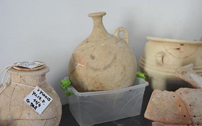 The 'smiley pot' was discovered by a team led by Nicolo Marchetti, an archeology professor at the University of Bologna, during excavations in Turkey's Gaziantep province alongside the Syria border. (courtesy)