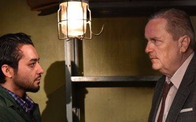 Sherwan Haji (left) and Sakari Kuosmanen in a scene from Finnish comic drama 'The Other Side of Hope' (Courtesy 'The Other Side of Hope')