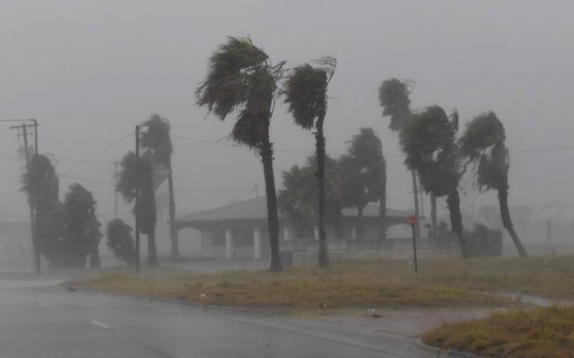 Strong winds batter a house on Padre Island before the approaching Hurricane Harvey in Corpus Christi, Texas on August 25, 2017. (AFP Photo/Mark Ralston) Strong winds batter a house on Padre Island before the approaching Hurricane Harvey in Corpus Christi, Texas on August 25, 2017. (AFP Photo/Mark Ralston)