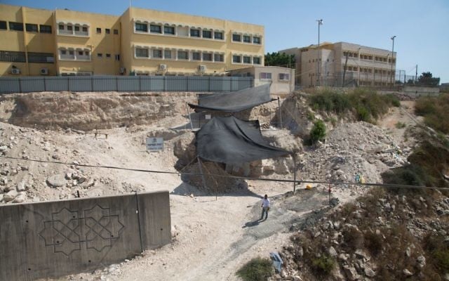 General view of the excavation site at Reina in Lower Galilee. (Samuel Magal/IAA)