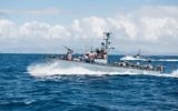 An Israeli Navy Dvora-class patrol boat during an exercise on March 2, 2015. (Matan Portnoy/Israel Defense Forces/Flickr)