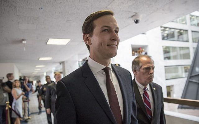 White House senior adviser Jared Kushner arrives on Capitol Hill in Washington to meet behind closed doors before the Senate Intelligence Committee, July 24, 2017. (AP Photo/J. Scott Applewhite) White House senior adviser Jared Kushner arrives on Capitol Hill in Washington to meet behind closed doors before the Senate Intelligence Committee, July 24, 2017. (AP Photo/J. Scott Applewhite)