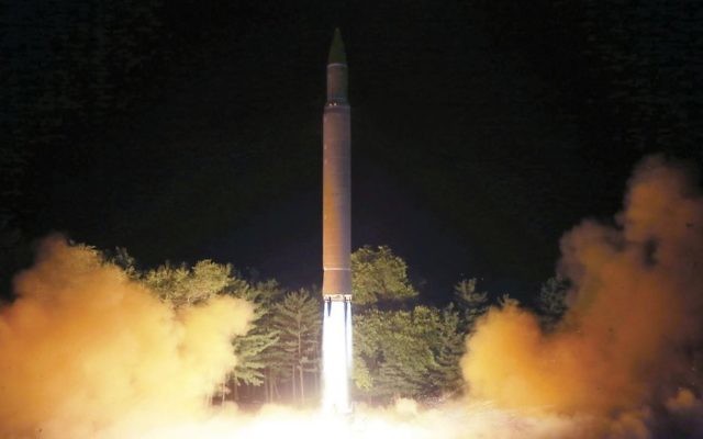In this July 28, 2017, file photo distributed by the North Korean government on Saturday, July 29, 2017, shows what was said to be the launch of a Hwasong-14 intercontinental ballistic missile at an undisclosed location in North Korea. (Korean Central News Agency/Korea News Service via AP, File) In this July 28, 2017, file photo distributed by the North Korean government on Saturday, July 29, 2017, shows what was said to be the launch of a Hwasong-14 intercontinental ballistic missile at an undisclosed location in North Korea. (Korean Central News Agency/Korea News Service via AP, File)