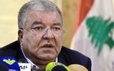 Lebanese Interior Minister Nohad Machnouk at the police headquarter in Beirut, Lebanon, November 15, 2015. (AP Photo/Bilal Hussein)