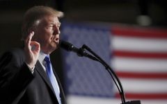 US President Donald Trump speaks at Fort Myer in Arlington Virginia,  August 21, 2017, during a Presidential Address to the Nation about a strategy he believes will best position the US to eventually declare victory in Afghanistan. (AP Photo/Carolyn Kaster)