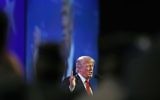 US President Donald Trump speaks at the National Convention of the American Legion on August 23, 2017, in Reno, Nevada (AP Photo/Alex Brandon)