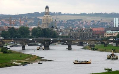 This July 31, 2007 file photo shows a general view to the river Elbe and the old town district of Dresden, eastern Germany. (AP photo/Matthias Rietschel)