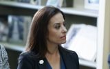 Dina Powell, US President Donald Trump's senior counselor for economic initiatives, listens during a meeting between the president and business leaders in the White House, April 11, 2017. (AP Photo/Evan Vucci, File)