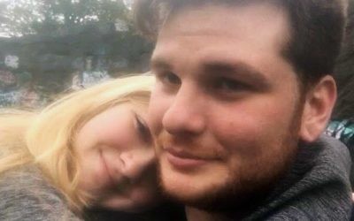 This undated photo provided by Kianna Kaizer, shows  Jeremy Himmelman and his girlfriend Kianna Kaizer. (Kianna Kaizer via AP)