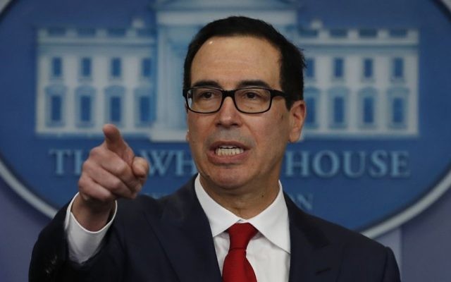 Treasury Secretary Steven Mnuchin speaks during the news briefing at the White House in Washington, Friday, Aug. 25, 2017. (AP Photo/Carolyn Kaster) Treasury Secretary Steven Mnuchin speaks during the news briefing at the White House in Washington, Friday, Aug. 25, 2017. (AP Photo/Carolyn Kaster)