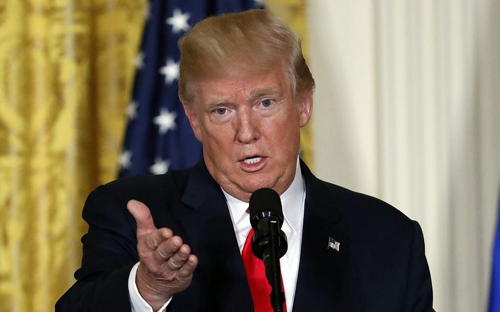 President Donald Trump speaks during a news conference with Finnish President Sauli Niinisto, Monday, Aug. 28, 2017, in the East Room of the White House in Washington. (AP Photo/Alex Brandon) President Donald Trump speaks during a news conference with Finnish President Sauli Niinisto, Monday, Aug. 28, 2017, in the East Room of the White House in Washington. (AP Photo/Alex Brandon)