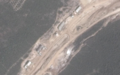 Buildings at a site near the northern Syrian city of Banias that are reportedly part of an Iranian missile factory under construction. (Screen capture: Google Maps)