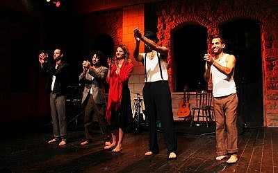 A performance of 'This City' hosted by Beit Mazia. (Gaya Turtle)