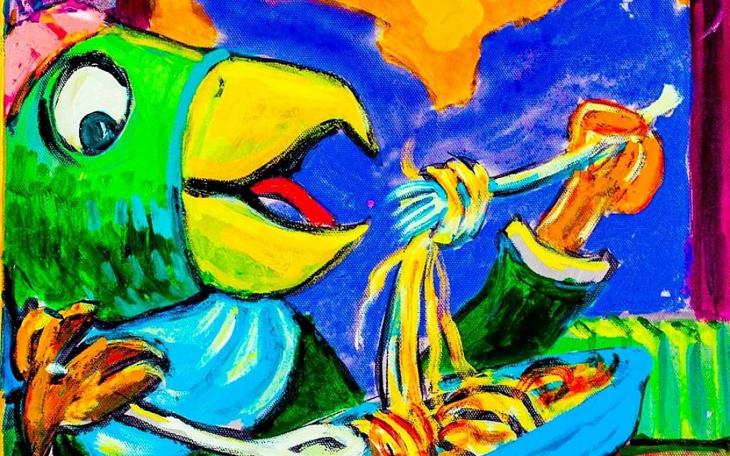 A panel representing a mitzvah from Archie Rand's collective painting, 'The 613.' (Courtesy)