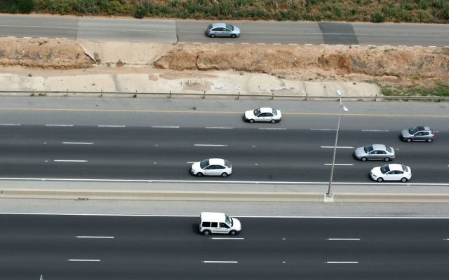 Route 2, also known as the Coastal Highway, which stretches from Tel Aviv to Haifa. April 12 2008. (Moshe Shai/FLASH90) Route 2, also known as the Coastal Highway, which stretches from Tel Aviv to Haifa. April 12 2008. (Moshe Shai/FLASH90)