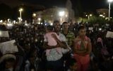 African migrants take part in a protest in Tel Aviv on June 10, 2017. (Tomer Neuberg/Flash90)
