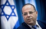 Minister of Communications Ayoub Kara holds a press conference on moves to shut down the Al Jazeera offices in Jerusalem, August 6, 2017. (Yonatan Sindel/Flash90)