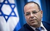 Communications Minister Ayoub Kara speaks at a press conference about the Communications Ministry's move to shut down the Jerusalem office of Al Jazeera on August 6, 2017. (Yonatan Sindel/Flash90)