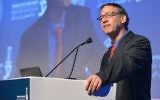 State Prosecutor Shai Nitzan speaks at an Israel Bar Association conference in Tel Aviv on August 29, 2017. (Roy Alima/Flash90)