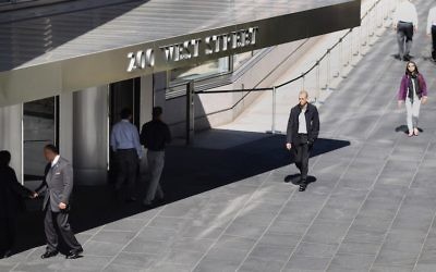 Goldman Sachs headquarters in New York City, March 14, 2012. (Mario Tama/Getty Images via JTA)