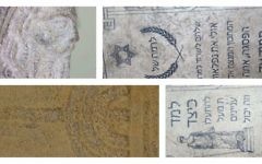 A display of smuggled Jewish items which were seized in Egypt on August 17, 2017 (Facebook)