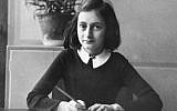 Anne Frank, aged 12, at her school desk in Amsterdam, 1941. (public domain)
