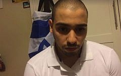 Elor Azaria in a live online broadcast, his first public comments about his trial and sentencing, on August 3, 2017. (Facebook)