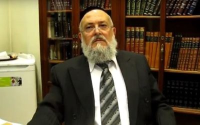 Barcelona chief Rabbi Meir Bar Hen. (Screen capture YouTube.com)