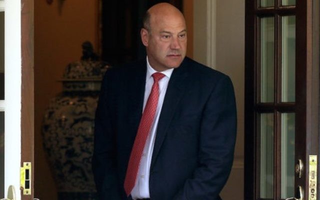 Gary Cohn at the entrance of the West Wing of the White House, June 9, 2017. (Alex Wong/Getty Images/JTA) Gary Cohn at the entrance of the West Wing of the White House, June 9, 2017. (Alex Wong/Getty Images/JTA)