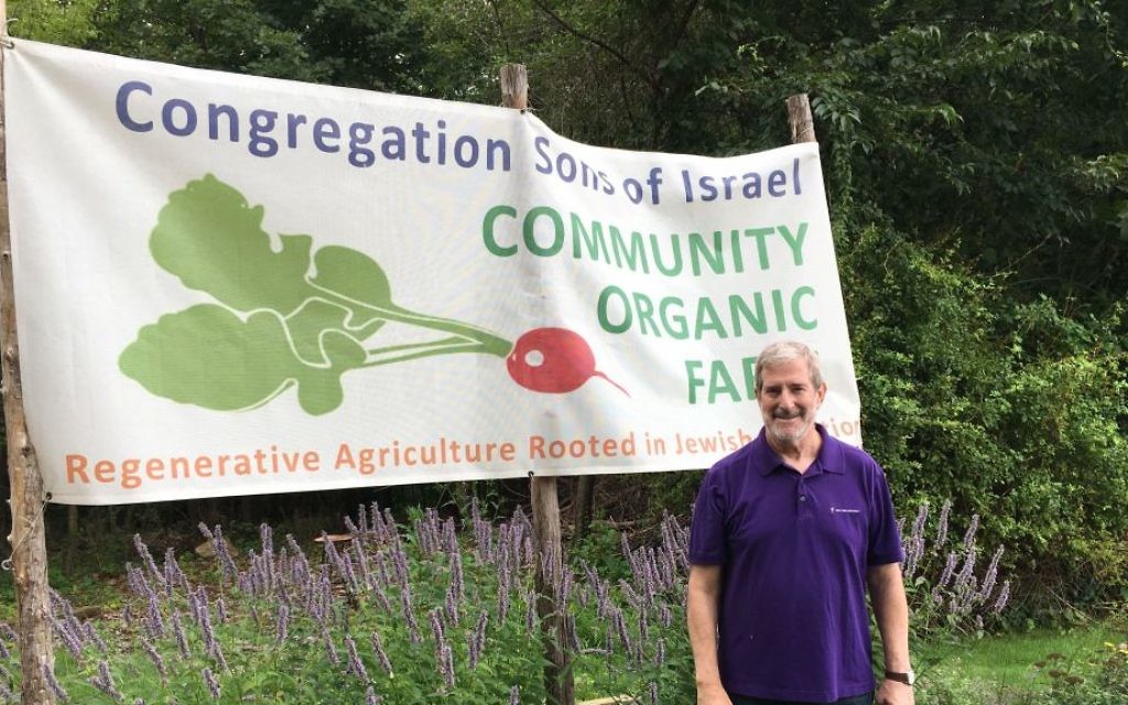 Rabbi Steven Kane of Congregation Sons of Israel, or CSI, and its Community Organic Farm in Briarcliff Manor, New York. (Courtesy) Rabbi Steven Kane of Congregation Sons of Israel, or CSI, and its Community Organic Farm in Briarcliff Manor, New York. (Courtesy)