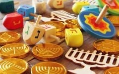 Illustrative image of chocolate coins used during the Jewish holiday of Hanukkah. (tomertu/iStock via Getty images)
