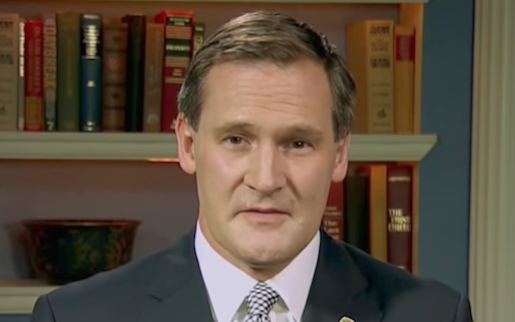 Michael Signer speaking to “Meet the Press,” August 14, 2017. (Screenshot from YouTube)