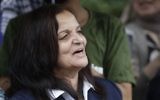 Rasmea Odeh stands outside the Theodore Levin US Courthouse in Detroit, on August 17, 2017, for a final court hearing before she was deported for concealing her convictions in two Jerusalem bombings. (Carlos Osorio/AP)