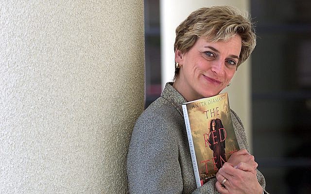 Anita Diamant with a copy of “The Red Tent” in 2000. (David Bohrer/Los Angeles Times via Getty Images via JTA) Anita Diamant with a copy of “The Red Tent” in 2000. (David Bohrer/Los Angeles Times via Getty Images via JTA)