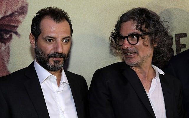 Lebanese-French director Ziad Douieri (R) poses with actor Adel Karam at the pre-screening of "The Insult" in Beirut on September 12, 2017. (AFP PHOTO / ANWAR AMRO) Lebanese-French director Ziad Douieri (R) poses with actor Adel Karam at the pre-screening of "The Insult" in Beirut on September 12, 2017. (AFP PHOTO / ANWAR AMRO)