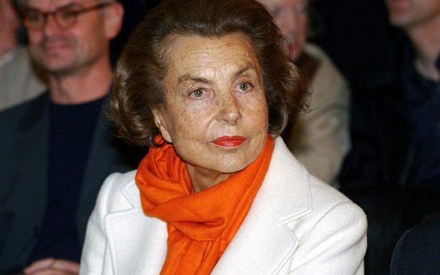 This file photo taken on June 13, 2004 shows L'Oreal- patriarch and France's richest woman Liliane Bettencourt attending an exhibition in Krefeld, Germany. (AFP PHOTO / DPA / HORST OSSINGER) This file photo taken on June 13, 2004 shows L'Oreal- patriarch and France's richest woman Liliane Bettencourt attending an exhibition in Krefeld, Germany. (AFP PHOTO / DPA / HORST OSSINGER)