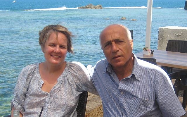 Kristin Joachimsen with Mordechai Vanunu (Facebook) Kristin Joachimsen with Mordechai Vanunu (Facebook)