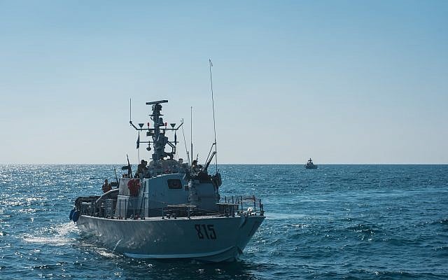 Israeli Navy boats take part in an exercise in northern Israel simulating a war with the Hezbollah terrorist group in September 2017. (Israel Defense Forces) Israeli Navy boats take part in an exercise in northern Israel simulating a war with the Hezbollah terrorist group in September 2017. (Israel Defense Forces)
