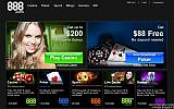 Israeli-founded 888.com gambling website. (Screen capture)