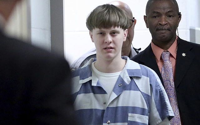 White supremacist Dylann Roof enters the court room at the Charleston County Judicial Center to enter his guilty plea on murder charges in Charleston, South Carolina, on April 10, 2017. (Grace Beahm/The Post And Courier via AP) White supremacist Dylann Roof enters the court room at the Charleston County Judicial Center to enter his guilty plea on murder charges in Charleston, South Carolina, on April 10, 2017. (Grace Beahm/The Post And Courier via AP)