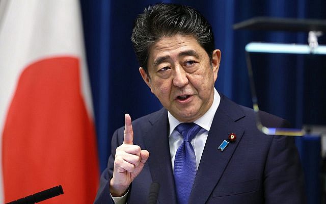 Japan's Prime Minister Shinzo Abe speaks during a press conference at the prime minister's official residence in Tokyo, Monday, Sept. 25, 2017. (AP Photo/Shizuo Kambayashi) Japan's Prime Minister Shinzo Abe speaks during a press conference at the prime minister's official residence in Tokyo, Monday, Sept. 25, 2017. (AP Photo/Shizuo Kambayashi)