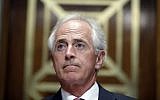 Chairman Bob Corker (Republican-Tennessee) before a hearing of the Senate Foreign Relations Committee on on Capitol Hill, September 19, 2017. (AP/Alex Brandon)