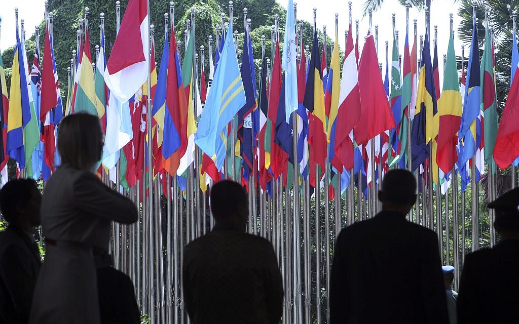 Delegation of Interpol member countries attend the General Assembly in Bali, Indonesia on November 7, 2016. (AP Photo/Firdia Lisnawati) Delegation of Interpol member countries attend the General Assembly in Bali, Indonesia on November 7, 2016. (AP Photo/Firdia Lisnawati)